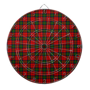 Jeu De Fléchettes Plaque vert rouge tartan MacDuff