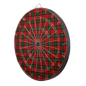 Jeu De Fléchettes Plaque vert rouge tartan MacDuff (Devant droit)