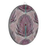 Jeu De Fléchettes Plume de paon stylisé - rose (Devant gauche)