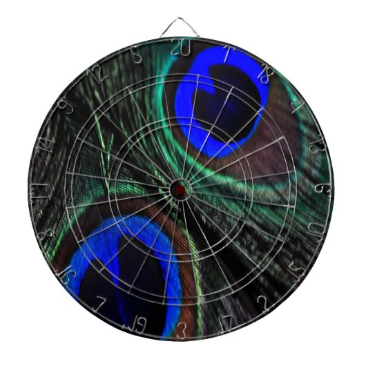 Jeu De Fléchettes Plumes de paon (Devant)