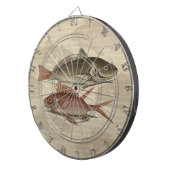 Jeu De Fléchettes Poisson Perche rouge Art pêcheur (Devant droit)