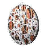 Jeu De Fléchettes Polis Dot Tiger Hot orange et noir (Devant droit)
