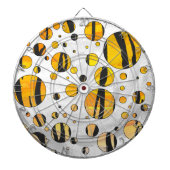 Jeu De Fléchettes Polka Dot Tiger noir et orange (Devant)