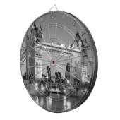 Jeu De Fléchettes Pont Tour de Londres blanc noir (Devant droit)