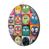Jeu De Fléchettes pop art emojis (Devant droit)