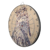 Jeu De Fléchettes Portrait à l'encre d'homme de frontière (Devant droit)