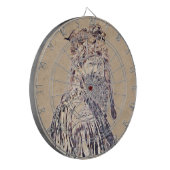 Jeu De Fléchettes Portrait à l'encre d'homme de frontière (Devant gauche)