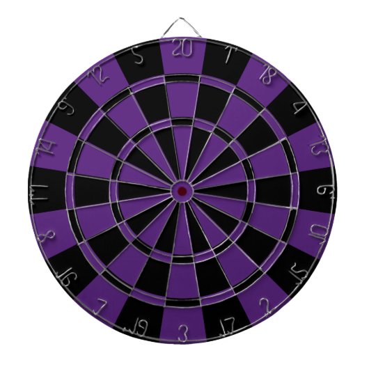 Jeu De Fléchettes Pourpre et noir foncés (Devant)