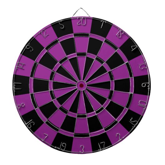 Jeu De Fléchettes Prune pourpre et noire (Devant)