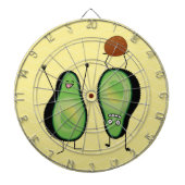 Jeu De Fléchettes Puits vert encourageant drôle d'appui renversé (Devant)