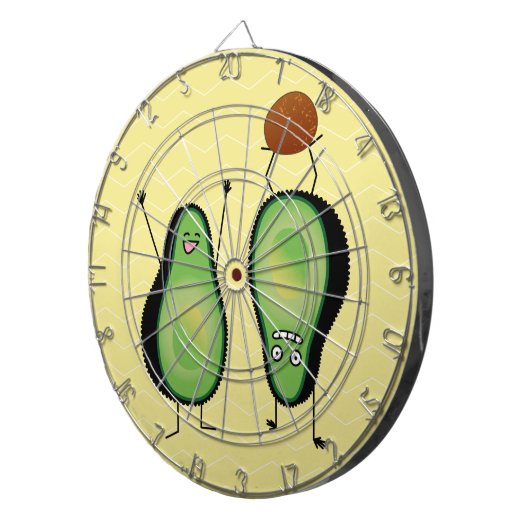 Jeu De Fléchettes Puits vert encourageant drôle d'appui renversé (Devant droit)