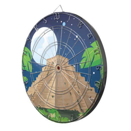 Jeu De Fléchettes Pyramide aztèque (Devant droit)