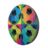 Jeu De Fléchettes Quatre ballons de football dans différentes (Devant droit)