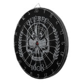 Jeu De Fléchettes Québec patriote 1608 grunge métal Référendum OUI (Devant droit)