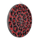 Jeu De Fléchettes RAB Rockabilly Empreinte de léopard Rouge Noir (Devant gauche)