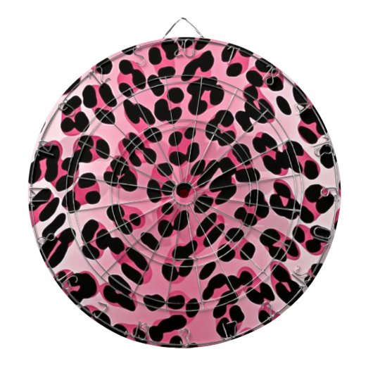 Jeu De Fléchettes RAB Rockabilly Pink Cheetah Imprimer (Devant)