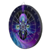 Jeu De Fléchettes Rainbow Swirl art abstrait 8 (Devant droit)