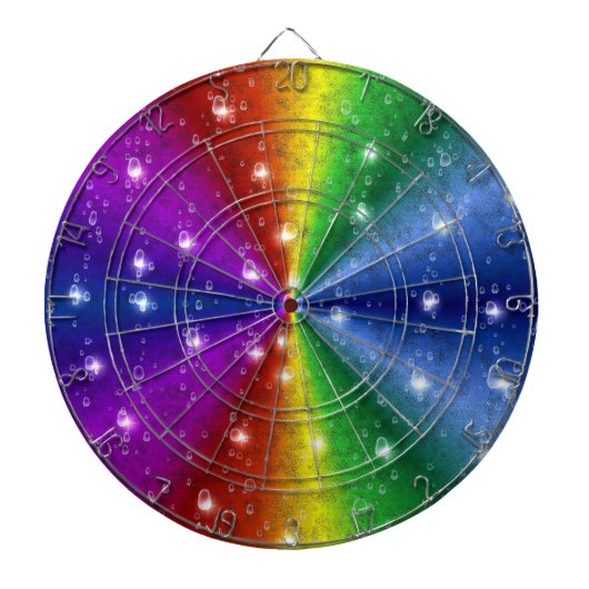 Jeu De Fléchettes Raindops et Stars sur Rainbow (Devant)