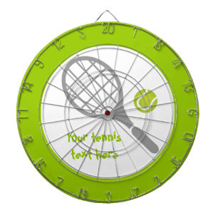 Jeu De Fléchettes Raquette de tennis et coutume de balle