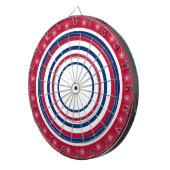 Jeu De Fléchettes Réglementation rouge blanc et bleu (Devant droit)