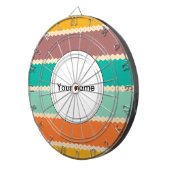 Jeu De Fléchettes Rhombus lignes conception abstraite (Devant droit)