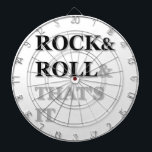 Jeu De Fléchettes Rock and Roll Et c'est tout<br><div class="desc">Rock and Roll et c'est tout. Design d'art texte original.</div>