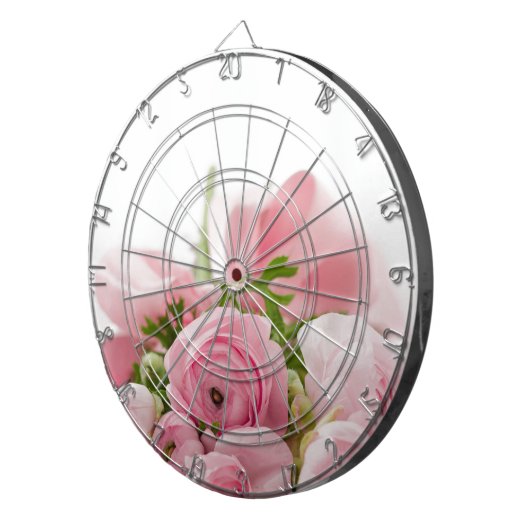 Jeu De Fléchettes Romantique Mariage Love Soft Rose Flower Bouquet (Devant droit)