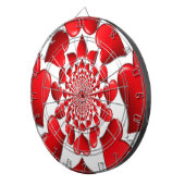 Jeu De Fléchettes Romantique Red Hearts Art Motif Imprimer (Devant droit)