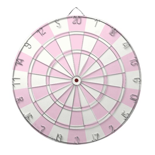 Jeu De Fléchettes Rose Clair Et Blanc (Devant)