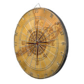 Jeu De Fléchettes Rose de boussole antique de style (Devant droit)