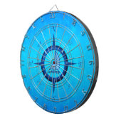 Jeu De Fléchettes Rose de voilier et de boussole (Devant droit)