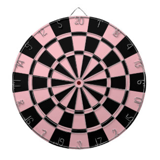 Jeu De Fléchettes Rose en pastel et noir