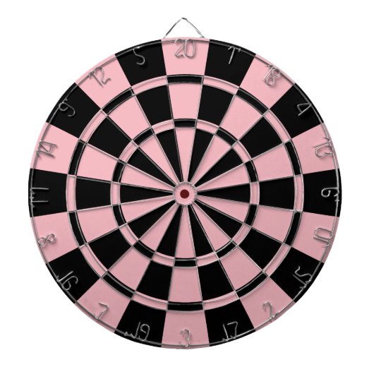 Jeu De Fléchettes Rose en pastel et noir (Devant)