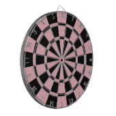 Jeu De Fléchettes Rose en pastel et noir (Devant gauche)