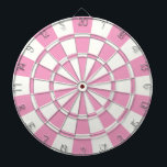 Jeu De Fléchettes Rose Et Blanc Doux<br><div class="desc">Cible de flechettes Rose Et Blanc Doux</div>