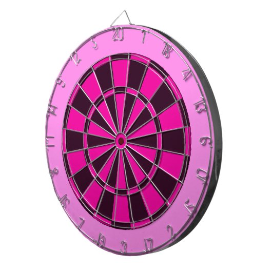 Jeu De Fléchettes Rose et noir (Devant droit)