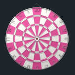 Jeu De Fléchettes Rose Foncé Et Blanc<br><div class="desc">Cible de flechettes Rose Foncé Et Blanche</div>