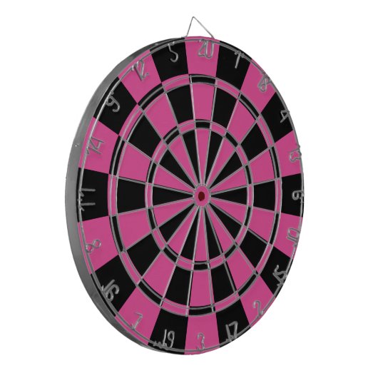 Jeu De Fléchettes Rose Foncé Et Noir (Devant gauche)