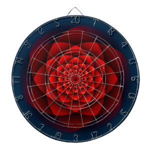 Jeu De Fléchettes Rose Kaleidoscope rouge + votre idée