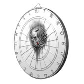 Jeu De Fléchettes Rose skull (Devant droit)