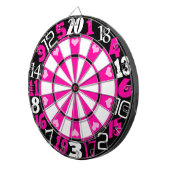 Jeu De Fléchettes Roses indien et noir (Devant droit)