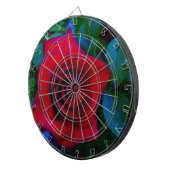 Jeu De Fléchettes Roses rouges aux tons bleus (Devant droit)