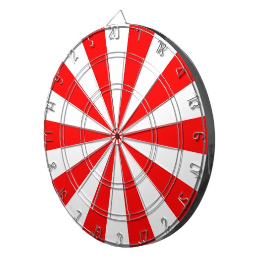 Jeu De Fléchettes Rouge et blanc (Devant droit)