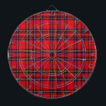 Jeu De Fléchettes Royal Stewart tartan rouge noir plaid<br><div class="desc">Royal Stewart clan tartan rouge noir plaid</div>