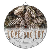 Jeu De Fléchettes Rustic Holiday Love and Joy Pine Cone (Devant)