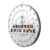 Jeu De Fléchettes Salutations de Detroit (Devant droit)