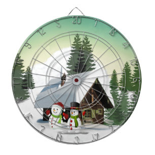 Jeu De Fléchettes Scène des neiges de Noël