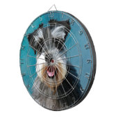 Jeu De Fléchettes Schnauzer Miniature peinture couleur de l'eau (Devant droit)
