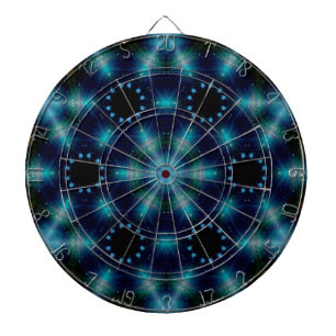 Jeu De Fléchettes Sci-Fi Galaxy Blue Light Art abstrait 6