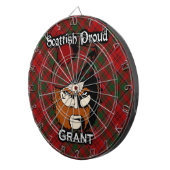Jeu De Fléchettes Scottish Clan Grant Tartan Darboard (Devant droit)